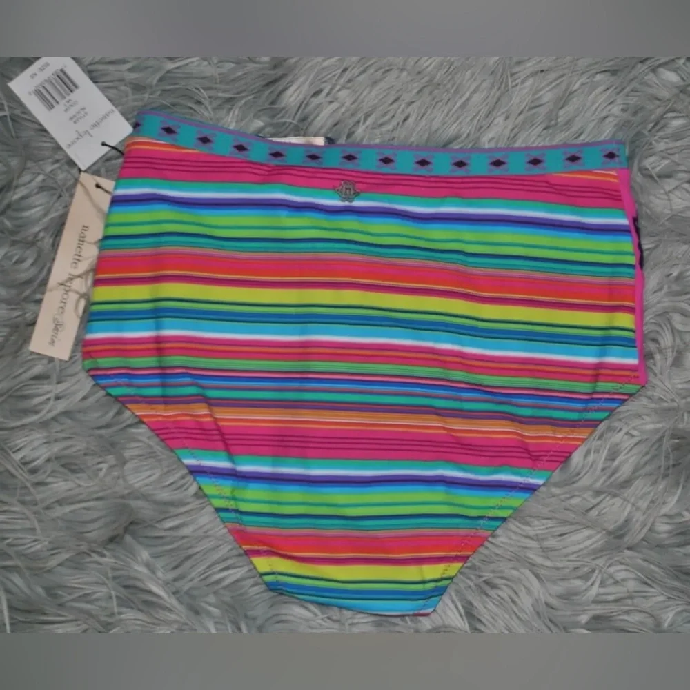 NANETTE LEPORE Flora Fiesta Embroidered Pin Up High Waist Bottom Size XS/S NWT